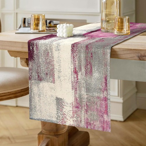 Tischläufer violett modern - tischläufer,