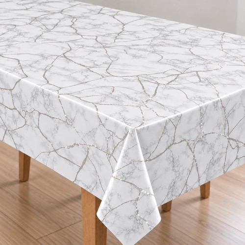 Pvc tischdecke marmor weiss - marmor,