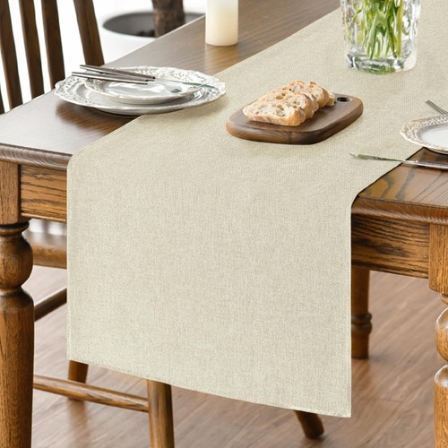 Tischläufer abwaschbar beige - abwaschbar,