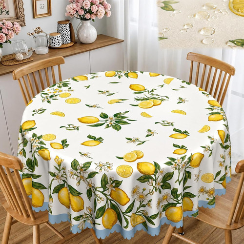 Tischdecke rund 140 - tischdecke,