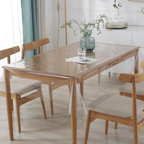 Tischdecke transparent 160x100 - tischdecke,