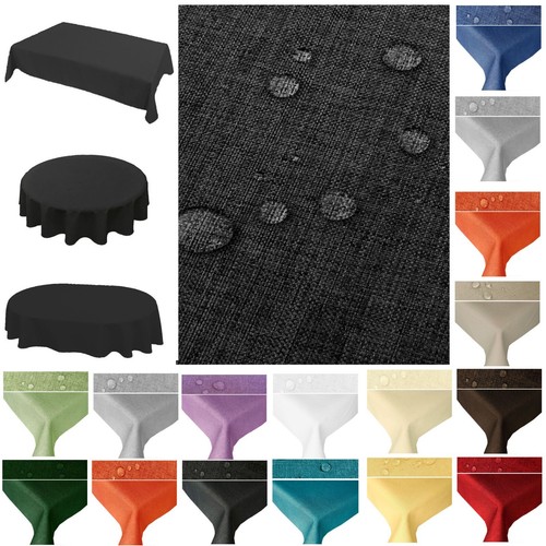 Tischdecke leinen optik - tischdecke,